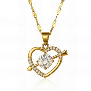 Heart With An Arrow Necklace