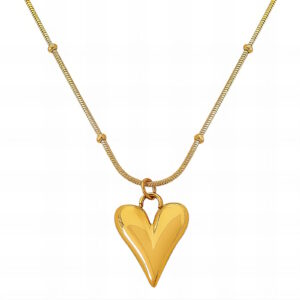 Heart with Beads Necklace