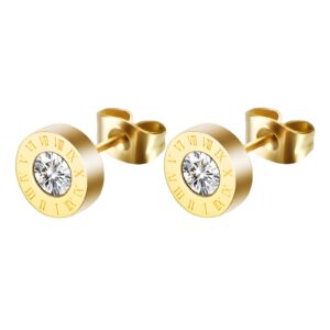 Roman Numbered Studs