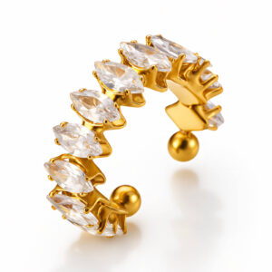 Elegant Stone Ring - Adjustable