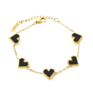 Black Heart Bracelet