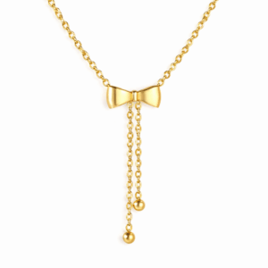Bow Tie Charm Necklace