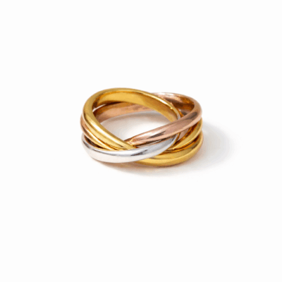 2 Tone 3 Stack Single Ring