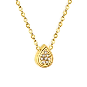 Convex Teardrop Necklace
