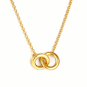 Elegant Double Circle Necklace