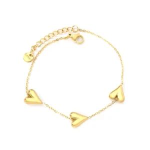 Heart Linked Bracelet
