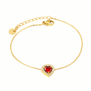 Peach Heart Bracelet