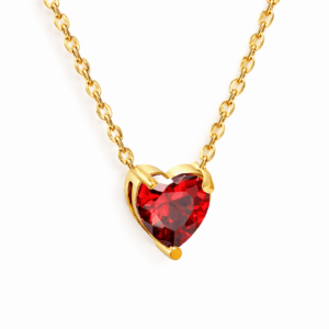 Red Heart Pendant Necklace