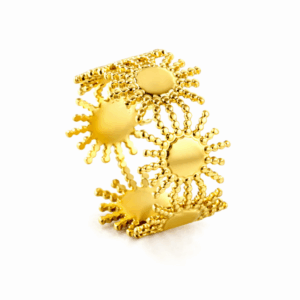 Sun Shaped Ring - Adjustable