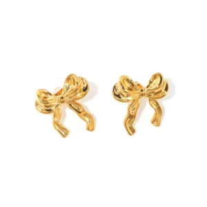 Vermeil Bow Earrings