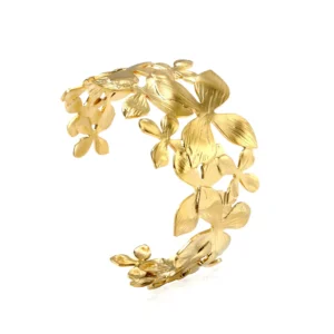 Flower wide open soft bracelet